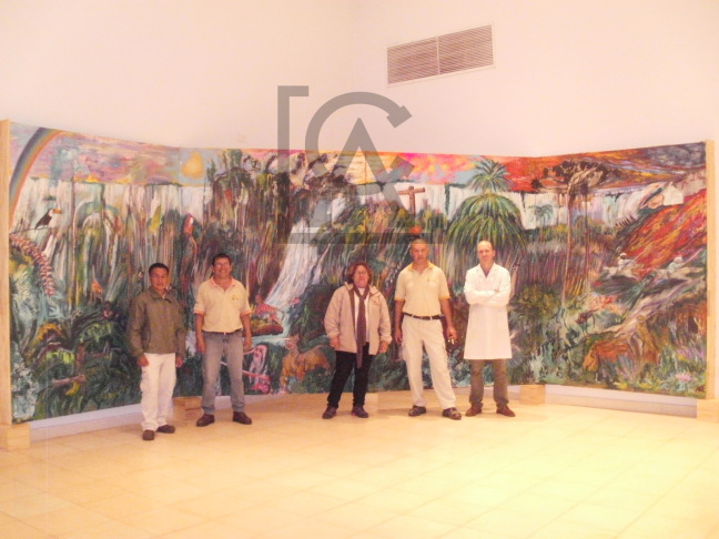 Reponen obra de Luis Felipe Noé en San Ignacio