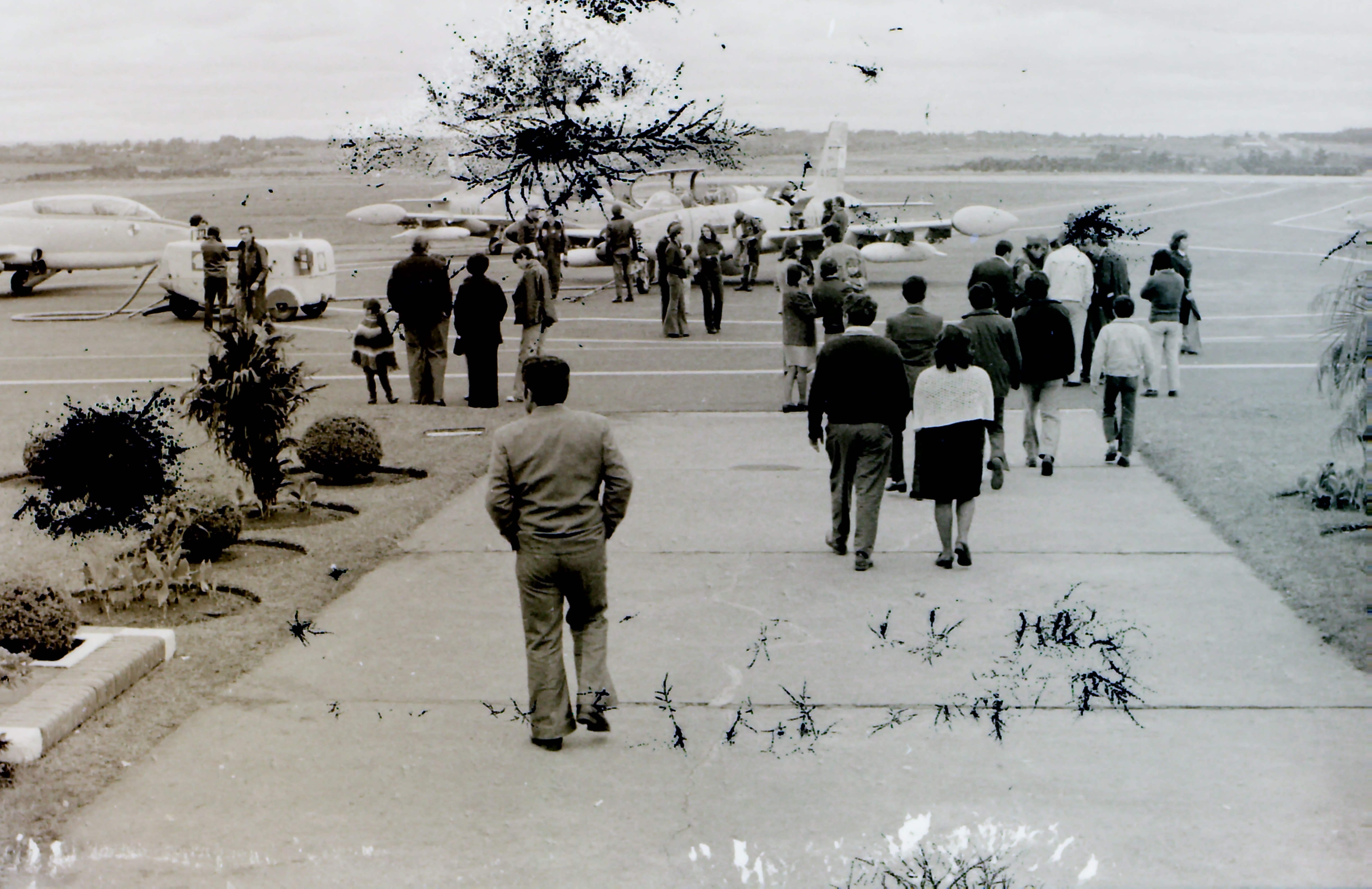 Visita de los Camberra a Posadas, en 1970