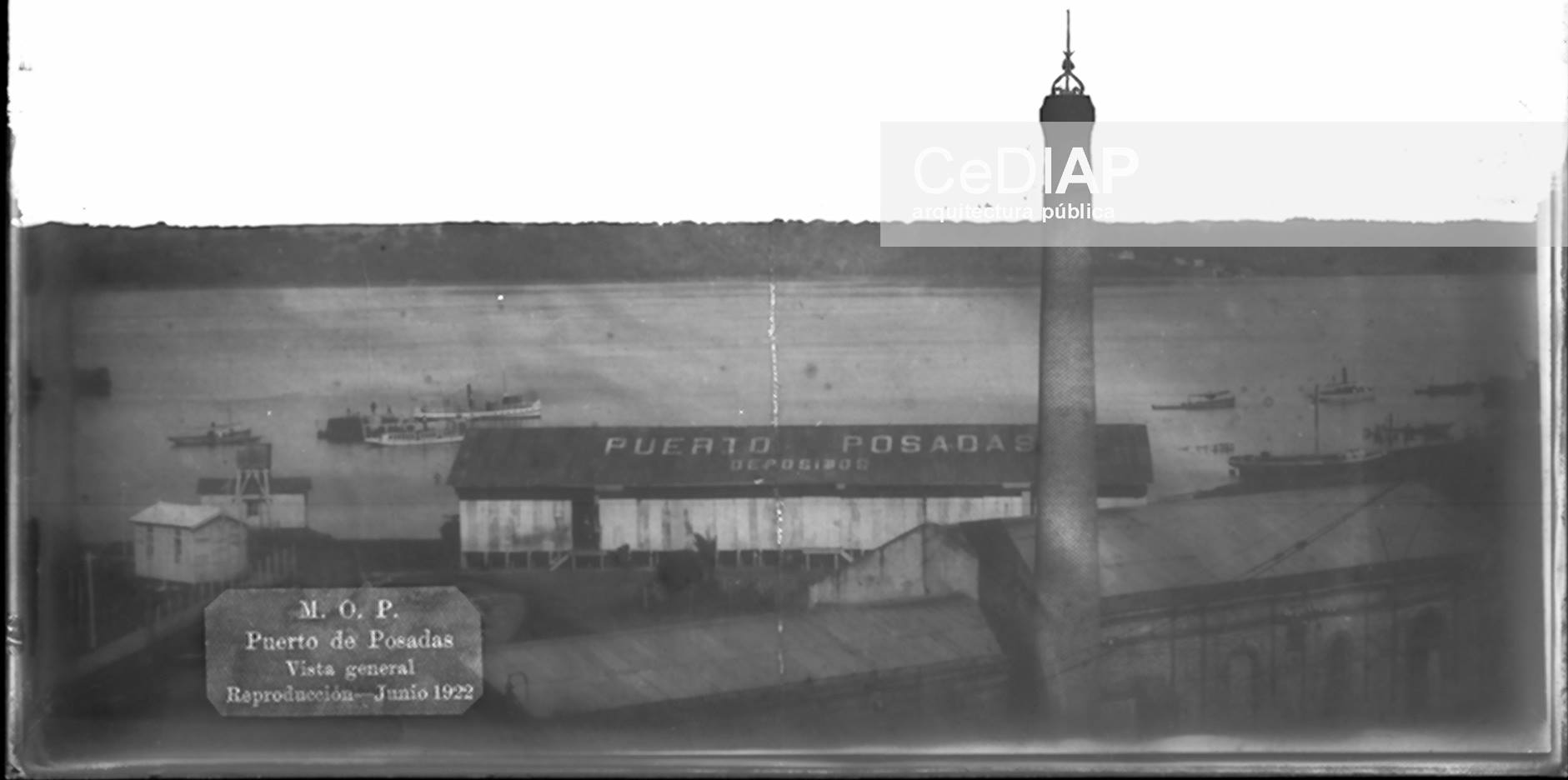 El puerto de Posadas en la década de 1920