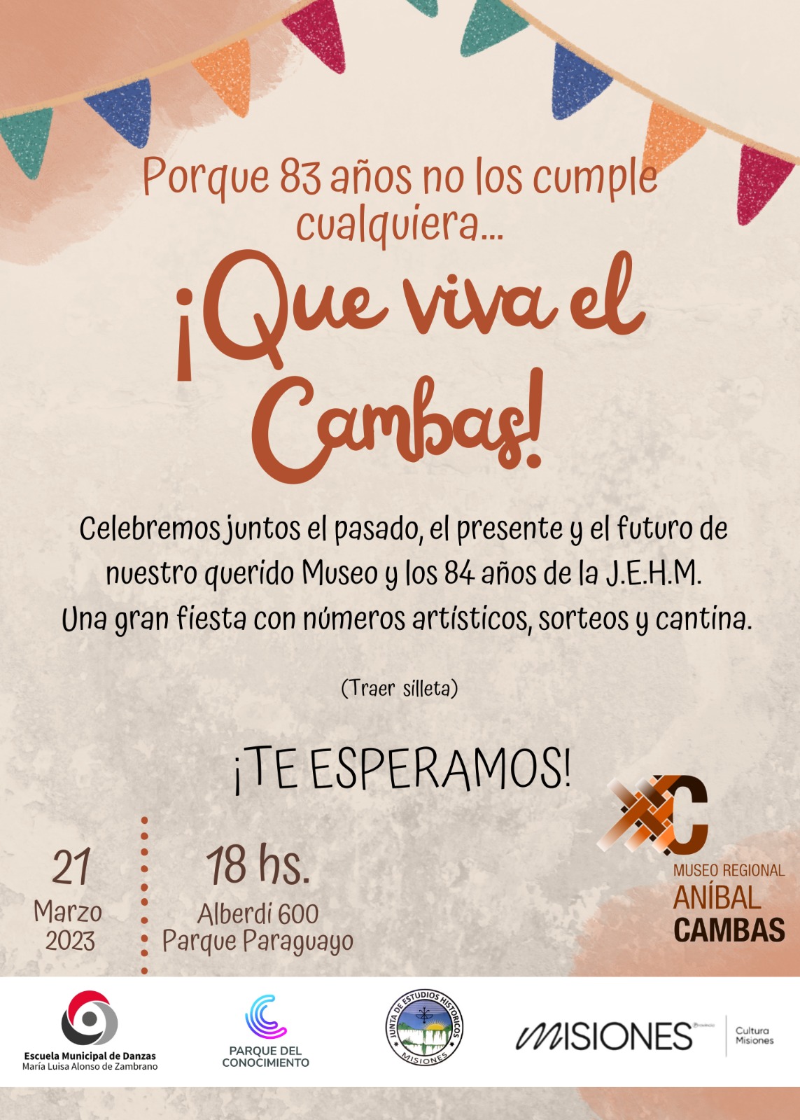 ¡El Museo Cambas celebra sus 83 años!