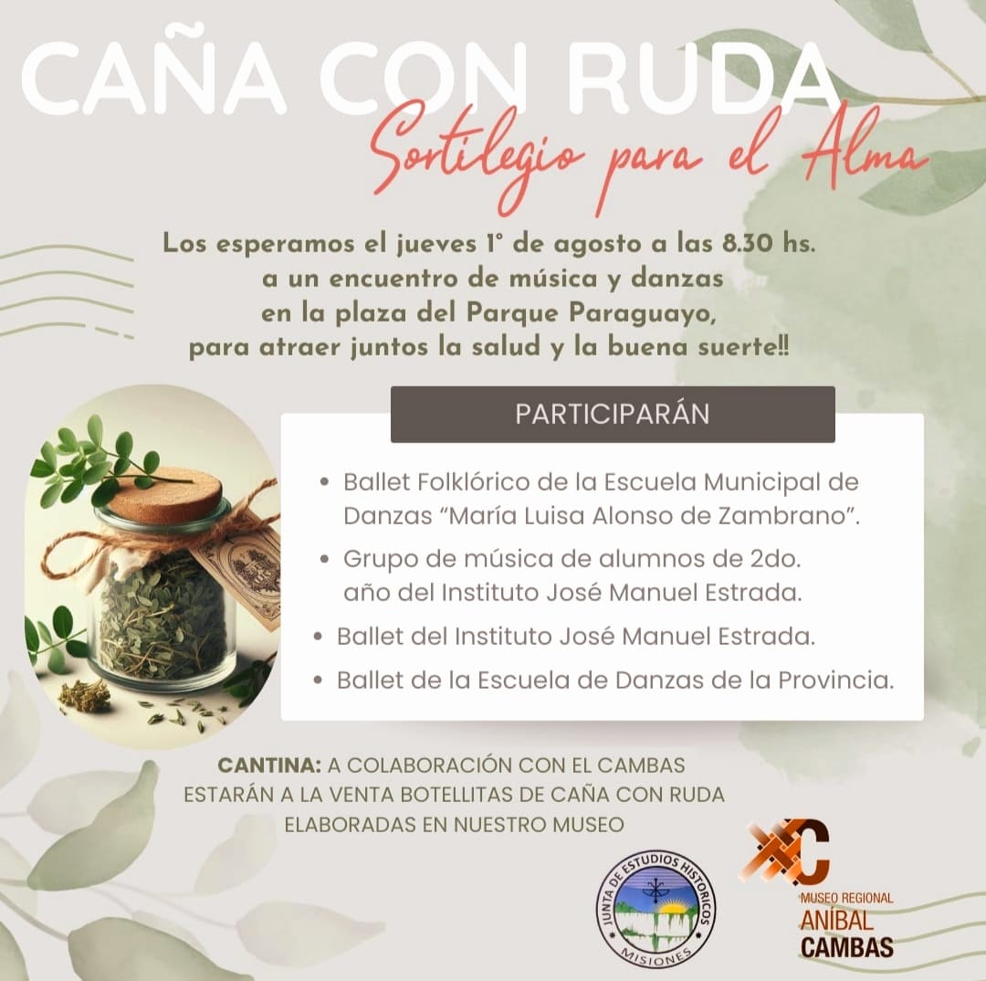 Caña con ruda en el Cambas