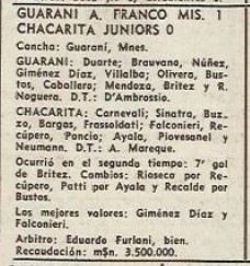 El primer triunfo misionero